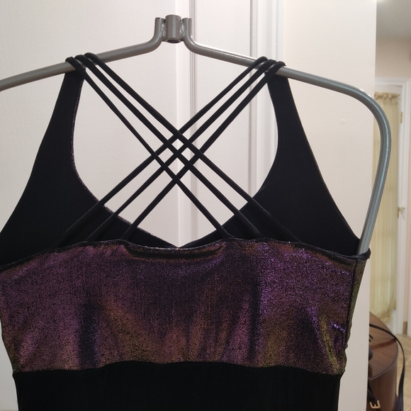 Sexy black and purple evening gown - Picture 5 of 10